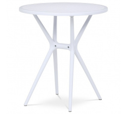 Zahradní stůl plast, bílá, DT-X7007 WT
