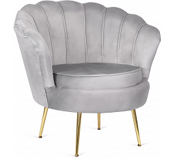 Křeslo ANGEL Šedé Sametové