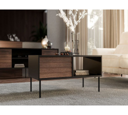 CORTINA konferenční stolek černý/ořech (1 ks)=1 str. )