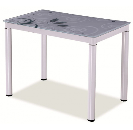 Jídelní stůl DAMAR, bílý 80x60 cm