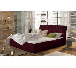 Milano 180x200 + Dřevěný rošt. Matná sametová 68