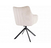 Jídelní židle AZALIA VELVET, Světle Béžový Bluvel 30/Černá