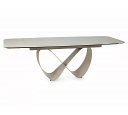 Jídelní rozkládací stůl INFINITY Ceramic, 160(236)x95 cm, Travertin / Kašmír