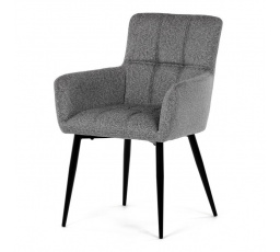 Jídelní židle, šedá, látka, DCH-P3146 SIL2