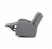 Polohovací křeslo, šedá, látka vintage, TV-4089 GREY