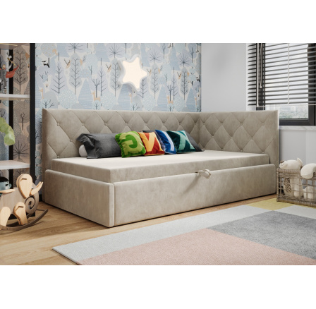 Postel ELZA - béžová - T13, Pravá strana Postel ELZA - béžová - T13, Pravá strana