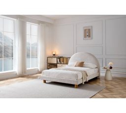 Čalouněná postel TURI 160, Béžová