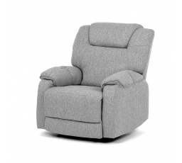 Relaxační křeslo, šedá látka, TV-4088 SIL2
