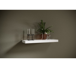 Závěsná police ANDREA 80x26 White Shine