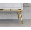 Šatní skříň GOLDIN 01, Alpská bílá/Bílý Lesk