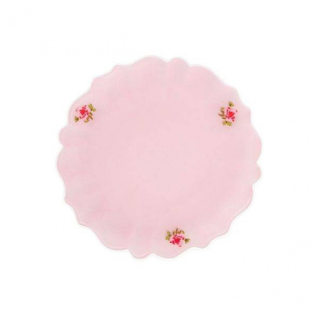 PINK MILKY dezertní talíř s bílým okrajem 20 cm 731754