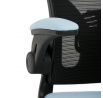 Kancelářská židle, houpací mechanismus, modrá, KA-V317 BLUE