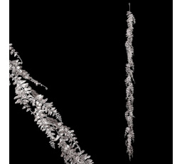 Kapradí - umělá girlanda, barva stříbrná