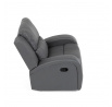 Polohovací křeslo, šedá, látka vintage, TV-4089 GREY
