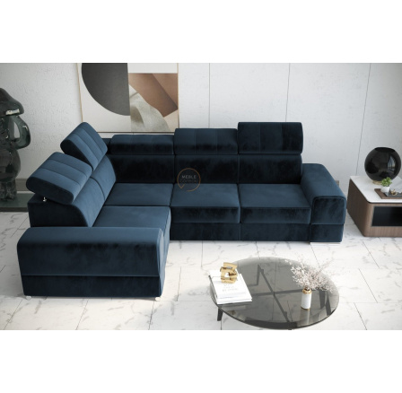 Rohová sedací souprava ROYAL II 280×210 - modrá , levá Rohová sedací souprava ROYAL II 280×210 - modrá , levá