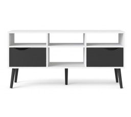 TV stolek Retro 391 bílá/černá
