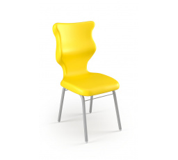 Židle Classic velikost 6 sedák žlutý/opěradlo bílé