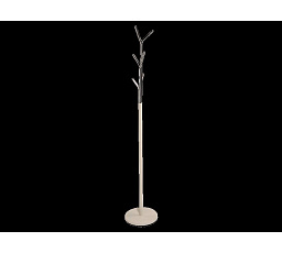 Věšák LETA, bílá/chrom