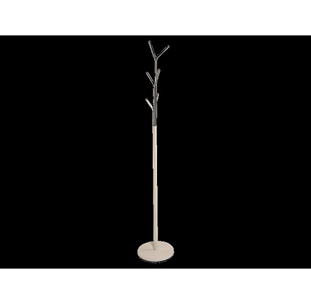 Věšák LETA, bílá/chrom