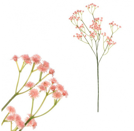 Gypsophila - umělá větev, růžové květy