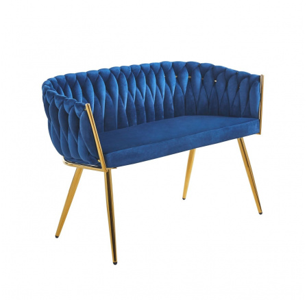 Sofa sametová modrá SF2-FXJG G