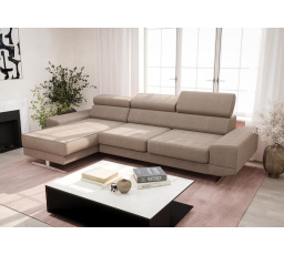Rohová sedací souprava MILANO MINI 270 cm - béžová, levá