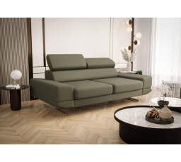 Sofa MILANO II 200 cm přírodní kůže - Olivová kůže
