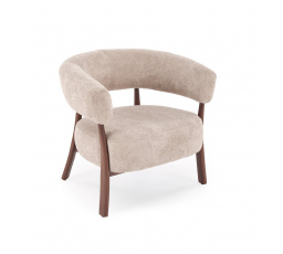 Křeslo UDON, Cappuccino/Ořech