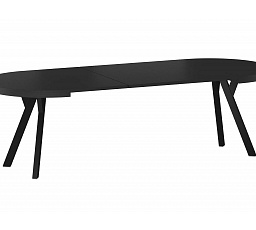 Jídelní stůl DOMINGO, Černá dýha/Černá