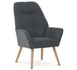 Křeslo, šedá látka, AK-312 GREY2