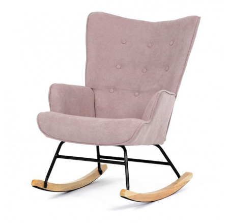 Houpací křeslo, růžová, látka, AK-371 PINK2