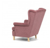 Křeslo ušák, růžová látka, AK-388 PINK2
