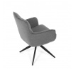 Jídelní židle, šedá, látka, DCH-P3170 GREY2