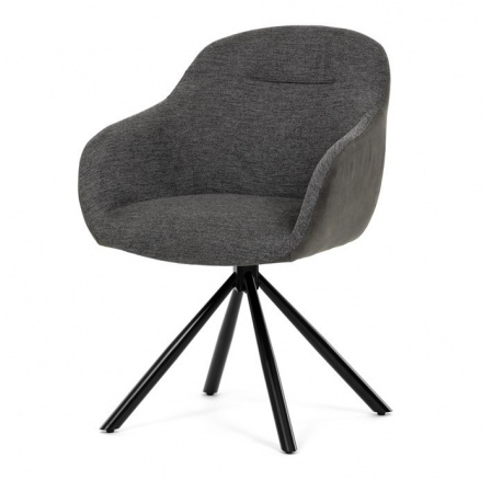 Jídelní židle, šedá, látka, DCH-Y1143 GREY2