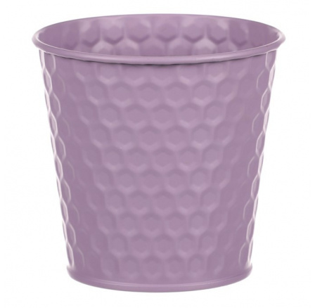 Obal kovový ve světle fialové barvě.