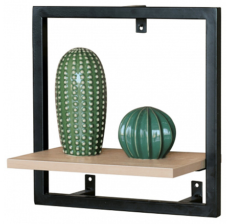 Polička, kov, hnědá, P-071 OAK Polička, kov, hnědá, P-071 OAK