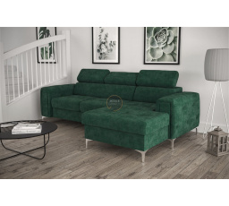 Rohová sedací souprava ORION MINI s funkcí spaní 255x165 cm - zelená , pravá