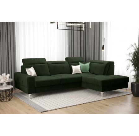 Rohová sedací souprava MALIBU MINI 180X250 - zelená , pravá Rohová sedací souprava MALIBU MINI 180X250 - zelená , pravá