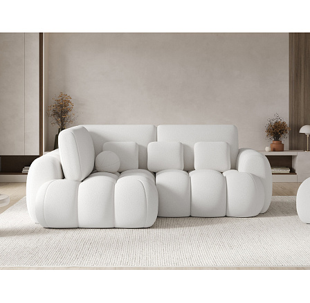 Cozion Corner Sofa Bed with Storage, White Velvet, Left-Hand Facing Paolli 01 202x140 Left 1 Cozion Corner Sofa Bed with Storage, White Velvet, Left-Hand Facing Paolli 01 202x140 Left 1