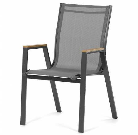 Zahradní židle, kov, síťovina, šedá, AZC-S1050 GREY Zahradní židle, kov, síťovina, šedá, AZC-S1050 GREY