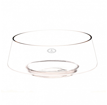 Váza skleněná - nízká, tvar mísy, čirá Váza skleněná - nízká, tvar mísy, čirá