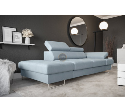 Sofa GALAXY II lenoška 235 cm - modrá, levá strana