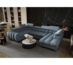 Rohová sedací souprava ASPEN MAX II 195x350x170 cm - modrá , levá