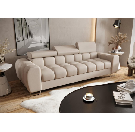 Sofa ASPEN III 265 cm přírodní kůže - Kůže ecru