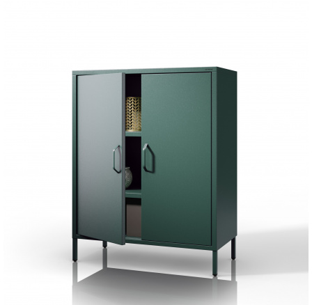Skříňka s policemi VITO, 800 x 1015 x 400 mm, Moderní : lahvově zelená Skříňka s policemi VITO, 800 x 1015 x 400 mm, Moderní : lahvově zelená