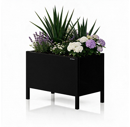 Kryt na květináč kovový velký černý: DAISY 500 x 400 x 300 mm Kryt na květináč kovový velký černý: DAISY 500 x 400 x 300 mm