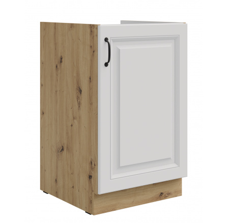 Dolní skřínka STELLO - 50 ZL 1F BB, Dub Artisan/Bílý mat