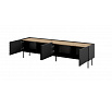 TV komoda ONDA 4D, černá / dub artisan