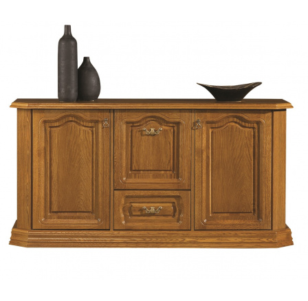 KOLUMBUS (KINGA)- komoda s BAREM dvířka-bar dřevo D3-165 x 85 x 50 kolekce"B" (K150-Z)