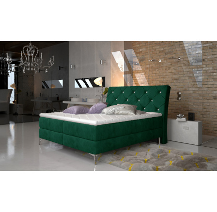 Čalouněná postel - boxspring ADEL, Kronos 19, 180x200 cm